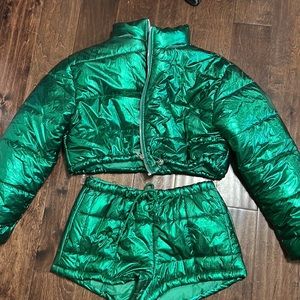Metallic Green Fashion Nova Set